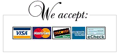 credit cards accepted